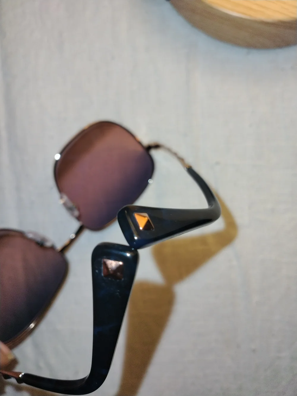 Valentino Rose Gold Frame Sunglasses Blue-Pink Gradient Lenses VA 3004/E6